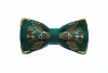 Green metallic bow tie