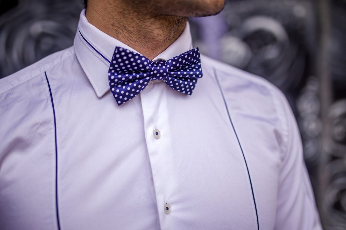 fashion statement with bow tie