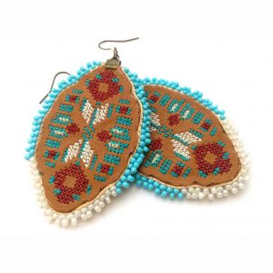 genuine leather erarrings