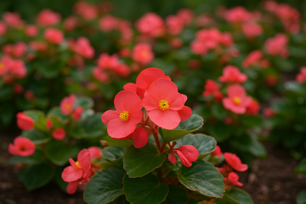 Begonia semperflorens - Garden flowers that bloom year-round