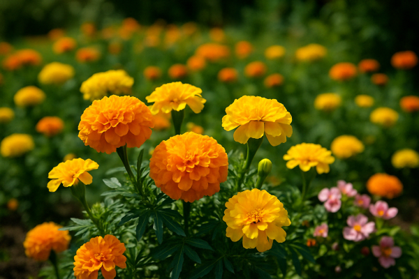 Marigolds - Garden flowers that bloom year-round