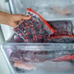 freezer bags of food