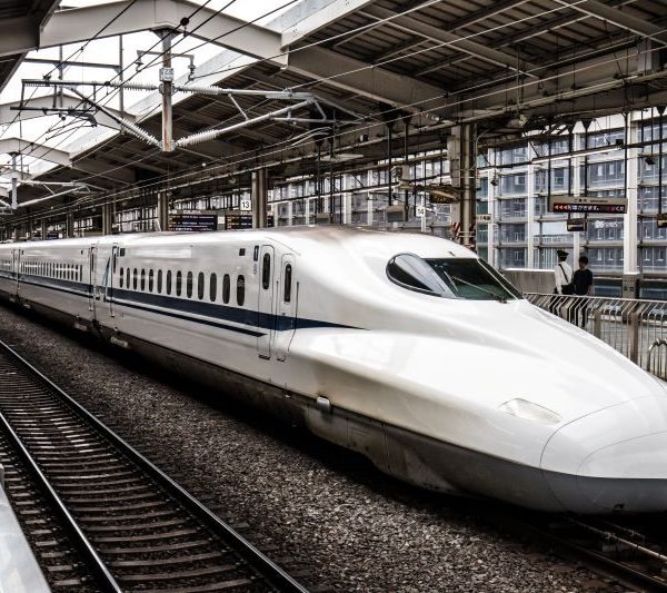shinkansen train in Japan