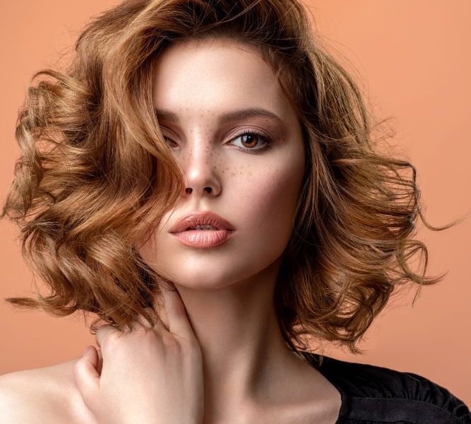 Medium haircuts in soft layers for thin hair