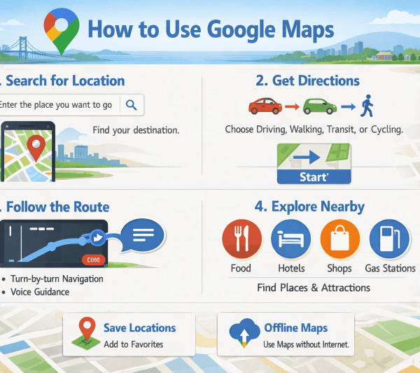 how to use google maps