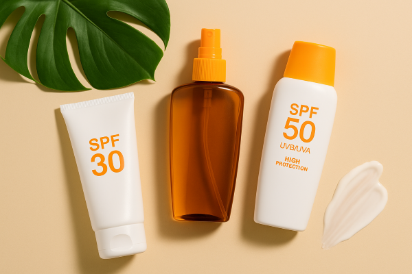creme imbuteliate care au factor SPF diferit, in functie de necesitate