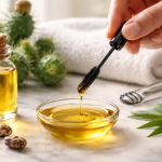 Castor oil beauty treatment for eyelashes