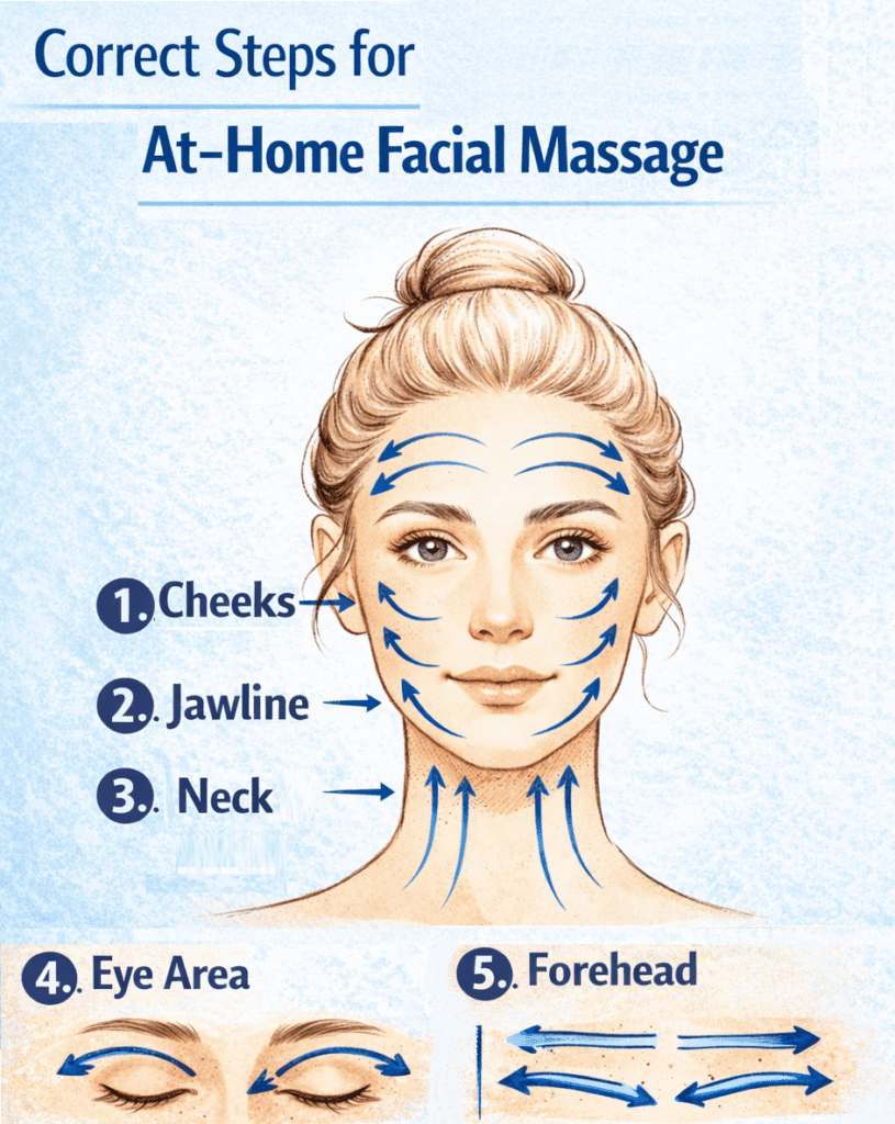 at home facial massage