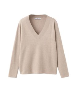 beige fine knit sweater