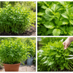 Leuștean în grădină și pe terasă