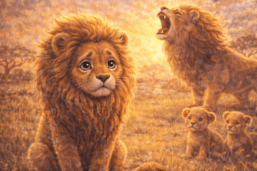 audiobook The Courageous Lion Who Refused to Roar - A Heartwarming Tale of True Bravery