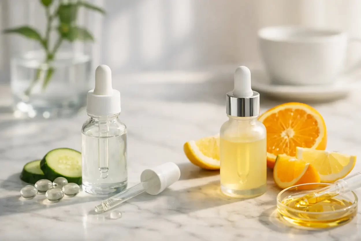 Niacinamidă sau vitamina C dimineața?