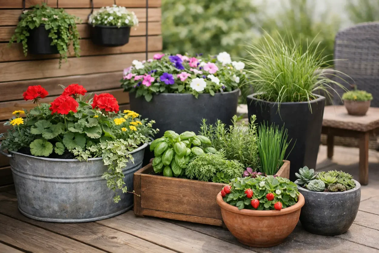 12 Container Garden Ideas for Small Spaces