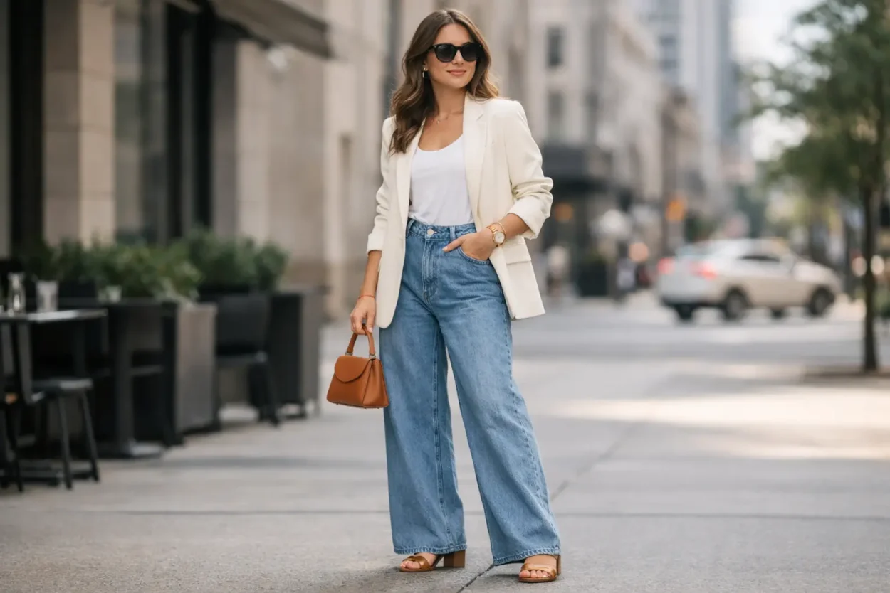 How to Style Wide Leg Jeans That Actually Work