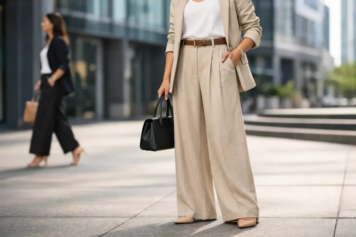 How to Style Wide Leg Pants Well